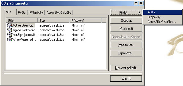 Nastaven� Outlook Express